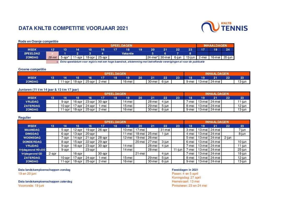 speeldata-voorjaarscompetitie-alle-2021